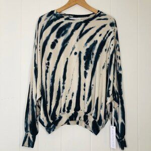 Young Fabulous and Broke Womens Sweatshirt Tie-Dye Soft Cozy Small